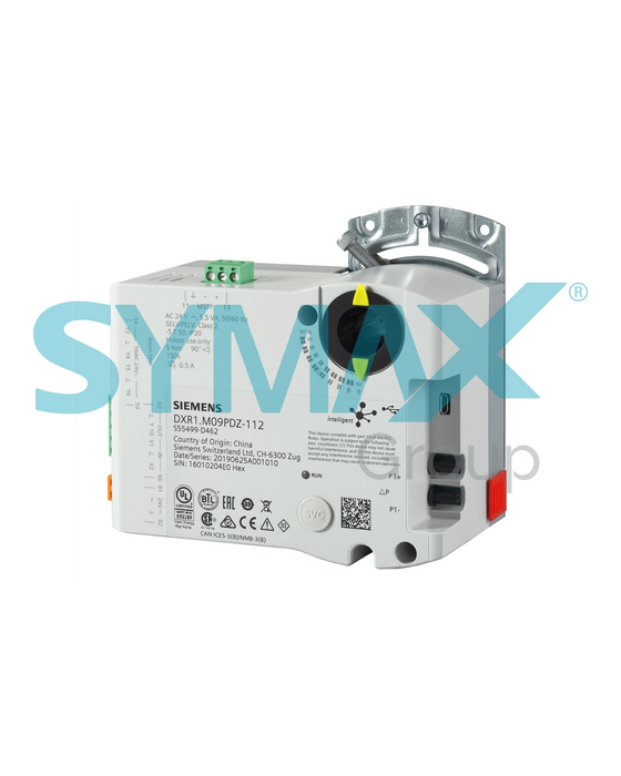 DXR1.M09PDZ || CONTROLADOR CAIXA VAV, BACNET/MSTP, 5 NM, 24 V, 2 UI, 1 AO, 4 TRIAC, SENSOR DE PRESSÃO - SIEMENS